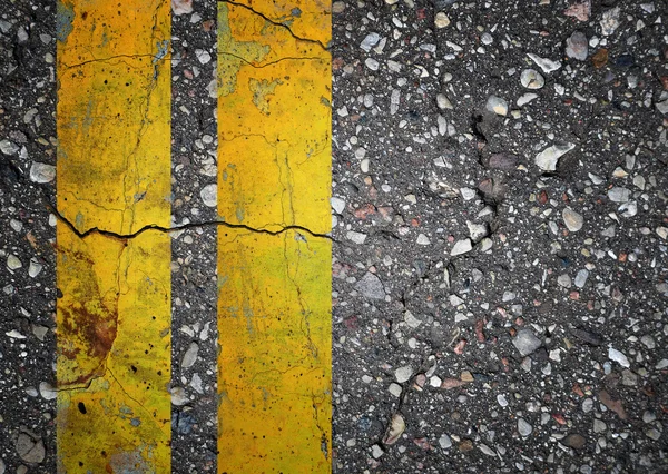 Gebarsten asfalt achtergrond — Stockfoto