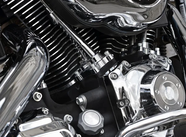 Motorcycle engine closeup — Stock Photo, Image