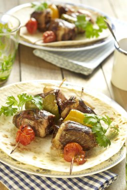 sebzeli ızgara Türkiye kalp kebap