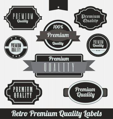 Retro premium kalite etiketleri