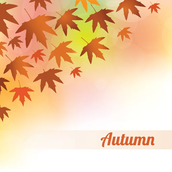 Fondo de otoño — Vector de stock