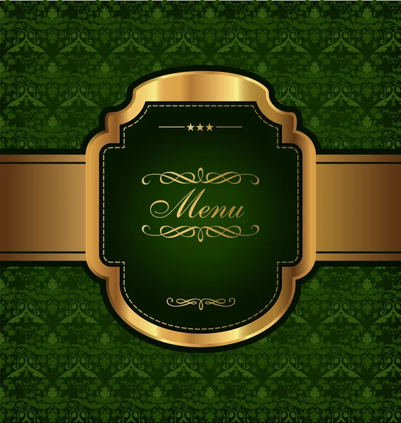 Design de Menu Vintage dourado —  Vetores de Stock