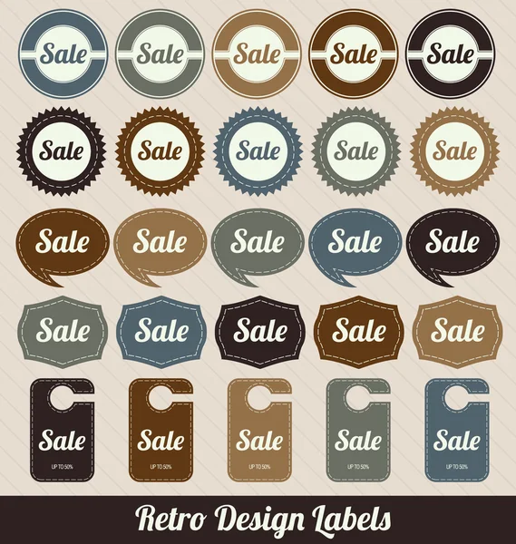 Etiquetas de design retro —  Vetores de Stock