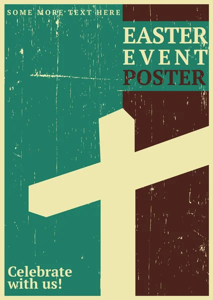 Αφίσα εκδήλωσης του Πάσχα — Διανυσματικό Αρχείο
