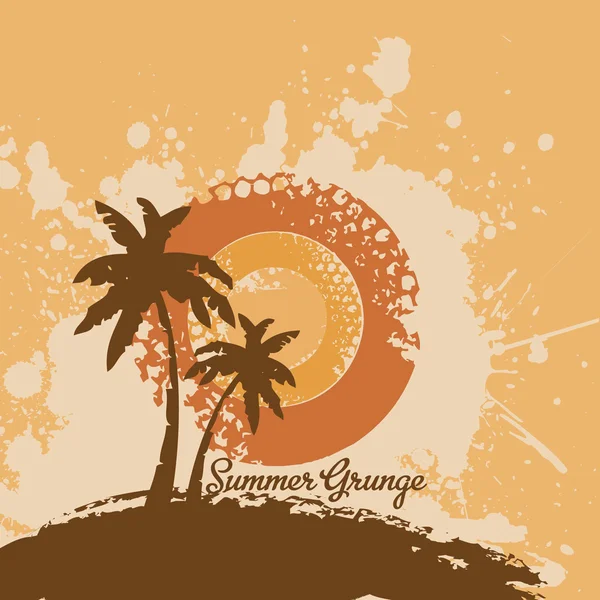 Projeto de grunge de verão — Vetor de Stock