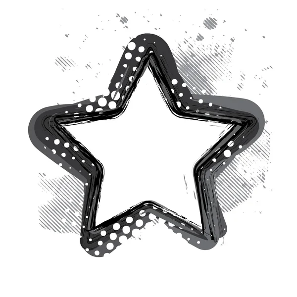 Diseño Grunge Star — Vector de stock