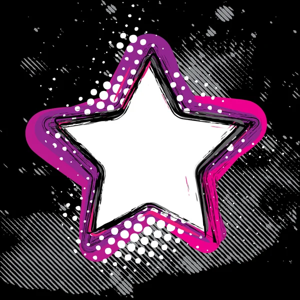 Diseño Grunge Star — Vector de stock