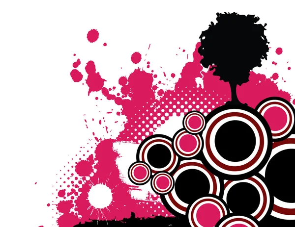 Grunge rosa design — Stock vektor