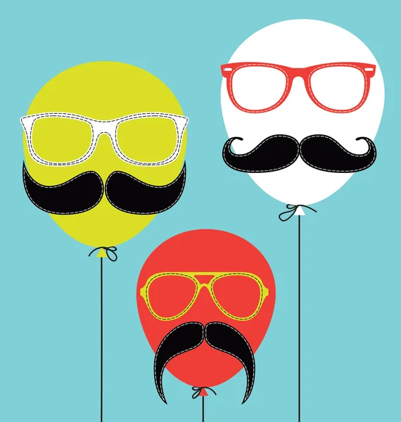 Hipster-Ballons — Stockvektor