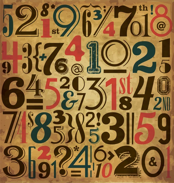 Background Design numbers — Stock Vector