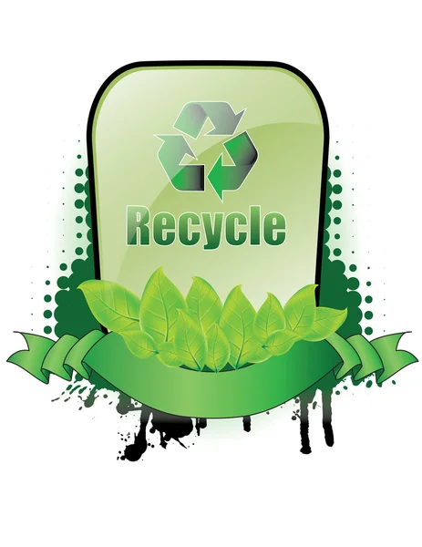 Banner de reciclaje — Archivo Imágenes Vectoriales