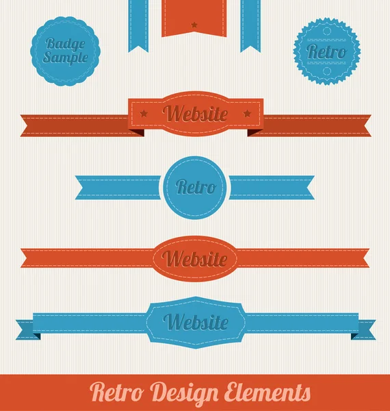 Eléments de design rétro — Image vectorielle