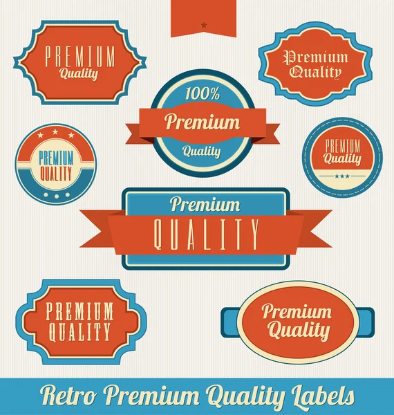 Label de qualité premium rétro — Image vectorielle