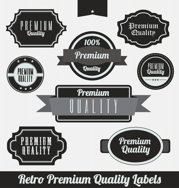 Retro Premium Quality Labels
