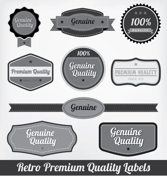 Label de qualité premium rétro — Image vectorielle