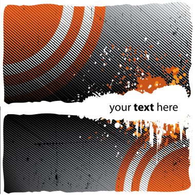 eski soyut tasarım ile splatters