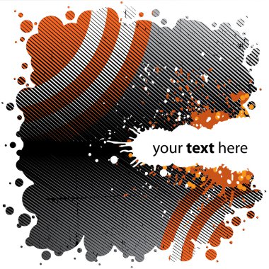 eski soyut tasarım ile splatters