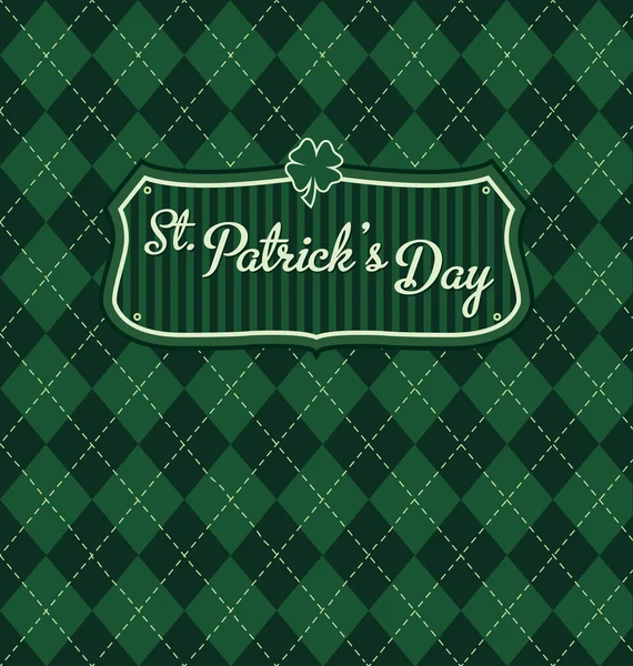 Typografiska Saint Patrick's Day Design — Stock vektor