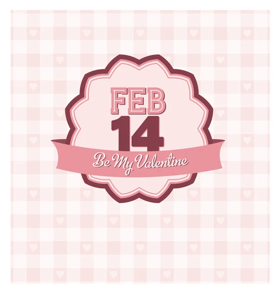 Be My Valentine - Design Vintage — Vetor de Stock