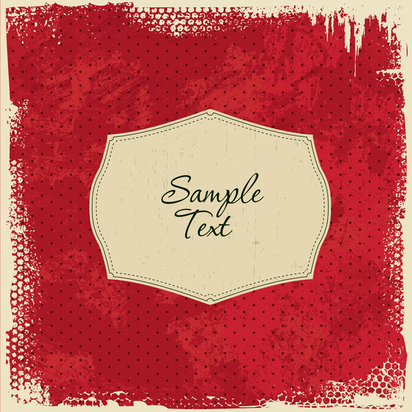 Scrap Template Card - worn grunge design