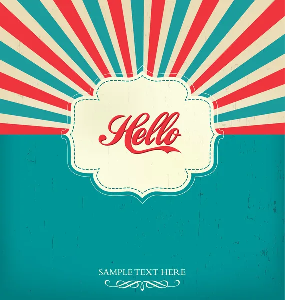 Vintage Design Template — Stock Vector