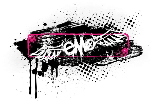 Banner de emo — Archivo Imágenes Vectoriales