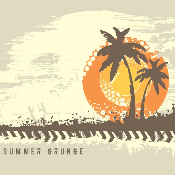 Grunge de verano — Vector de stock
