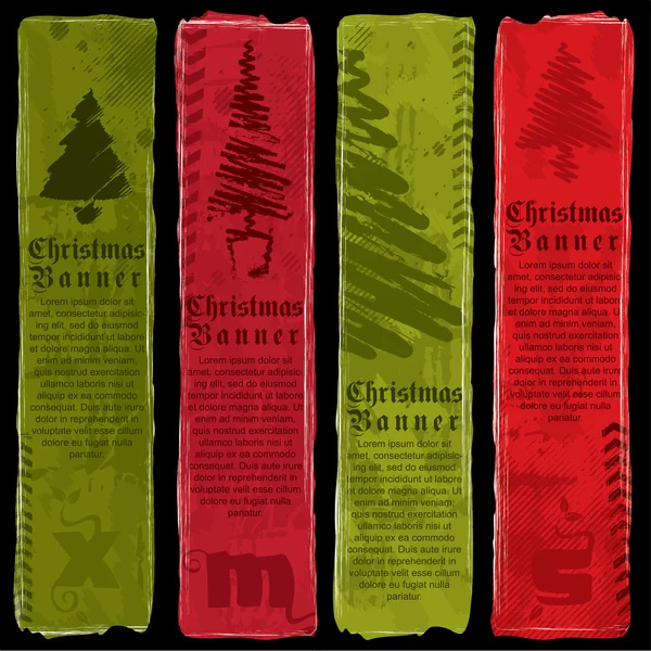 Christmas Banners — Stock Vector