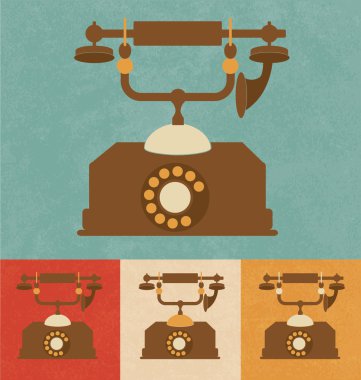 Retro simgeler - telefon