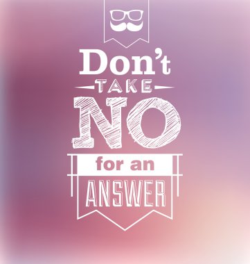 Tipografik Tasarım - alma Hayır cevabını