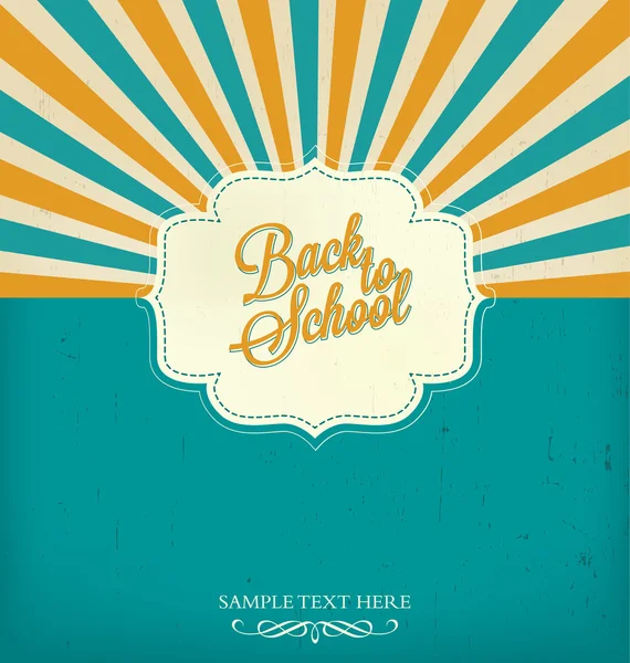 Back to School Calligraphic Designs ,Retro Style Elements ,Vintage Ornaments — Stock Vector