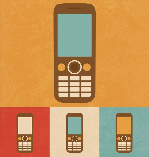 Retro Icons - Mobile Phone — Stock Vector