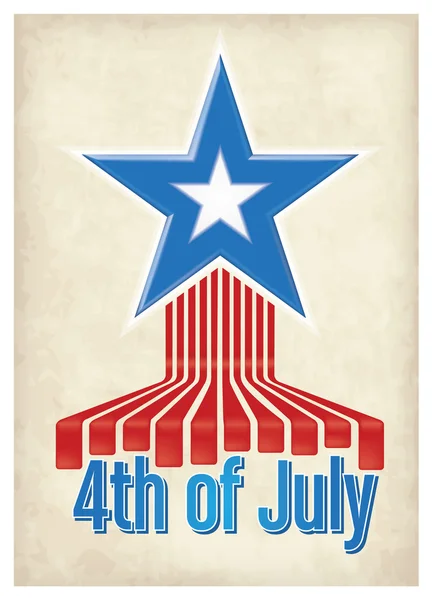 Independence Day - 4th of July Design — Stock Vector