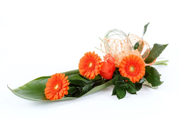 Bouquet fresco da gerberi arancioni — Foto Stock