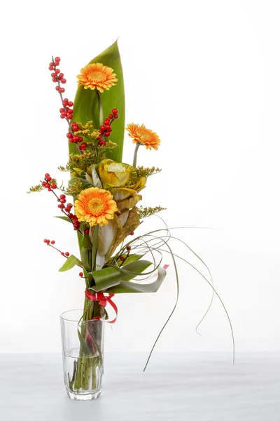Bouquet fresco da gerberi arancioni — Foto Stock