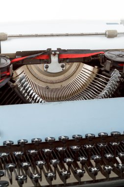 Retro daktilo tuşlarının detayı ile yakından