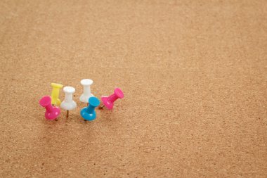 mantar pano renk iğne ile