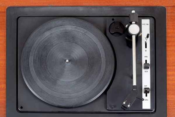 Vista superior do gramofone vintage player — Fotografia de Stock