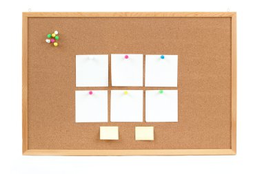 mantar pano boş Not kağıtları