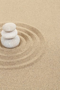 Zen stone kum daireler ile denge