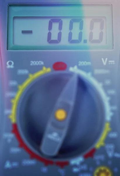 Modern digital multimeter with shallow focus — Stock Photo, Image