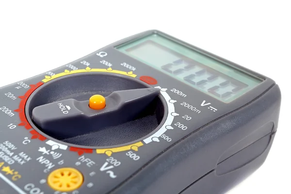 Modernes digitales Multimeter auf weißem Hintergrund — Stockfoto