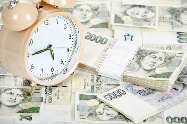 time is money business concept clipart