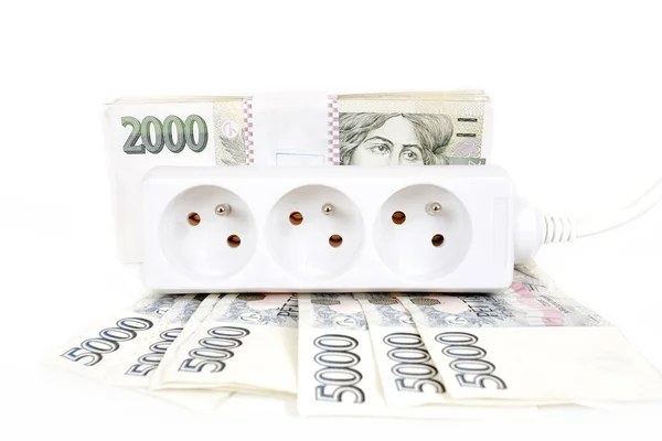 Money concept of expensive energy bill — Stock Photo, Image