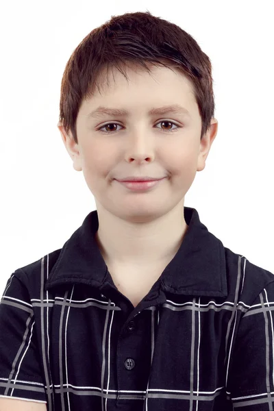 Onnellisen nuoren pojan muotokuva — kuvapankkivalokuva