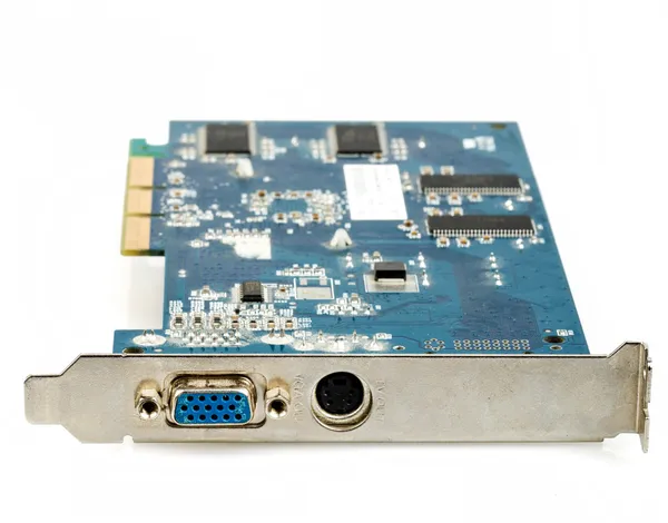 Placa gráfica de computador VGA isolada — Fotografia de Stock