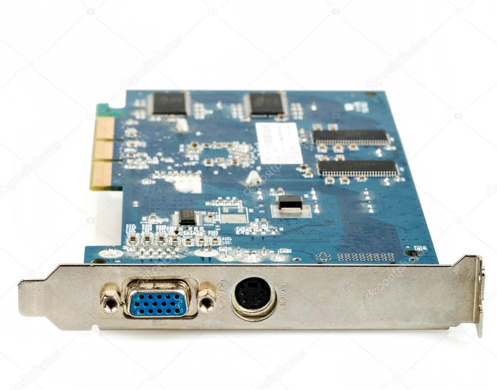 VGA computer graphic card isolated