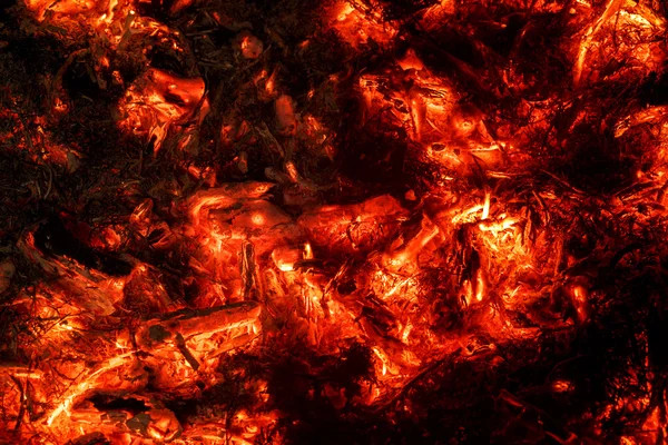 Abstrakter Hintergrund brennender Kohlen — Stockfoto