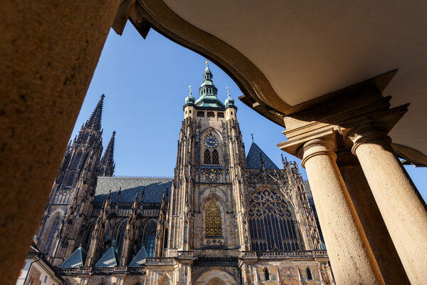 st. vitus cathedral in prague czech republic 