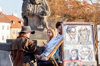 Sanatçı charles üzerinde köprü Prag, Çek Cumhuriyeti